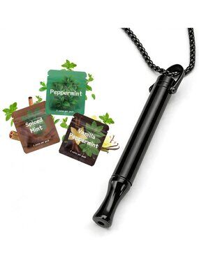 Breathing Necklace for Anxiety Relief | Adjustable Stress Tool & Habit Switcher